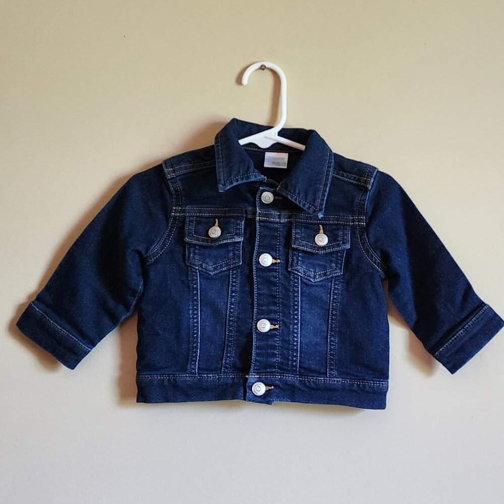 Gymboree Back to School Denim Jacket Stretch Baby Toddler Girl 6- 12 Months